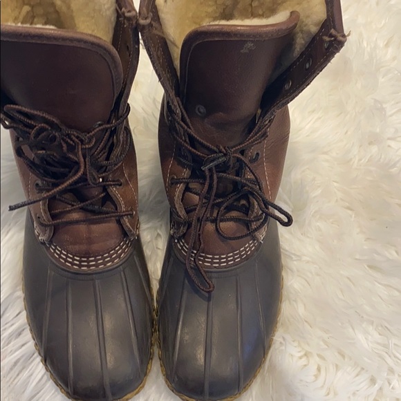 Men’s LL Bean Sherpa Lined Bean Boots Size 8 main image 6